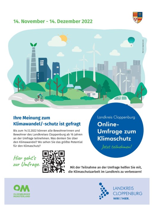 Plakat: Umfrage zum Klimaschutz (Bild von rawpixel.com)